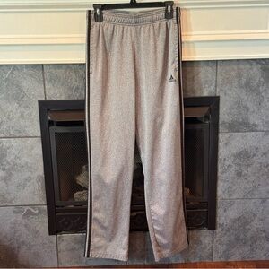 ADIDAS MENS  Grey Pants With Black Stripes